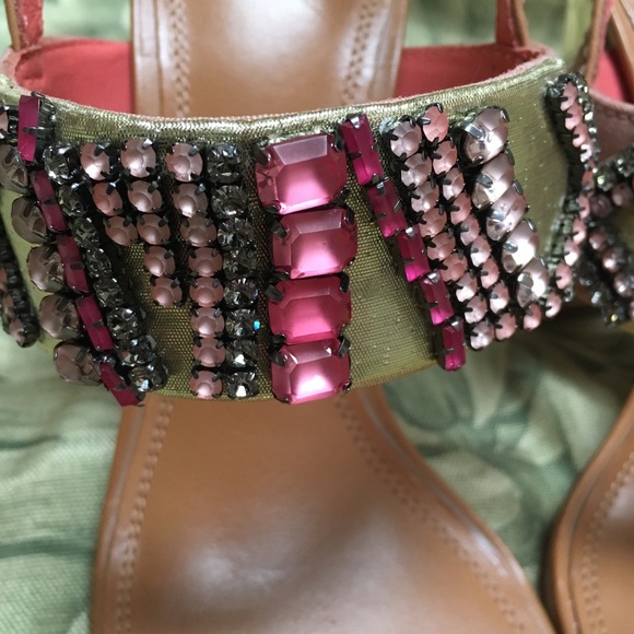 NWOT Tory Burch Delaney Embellished Heels - Picture 6 of 8